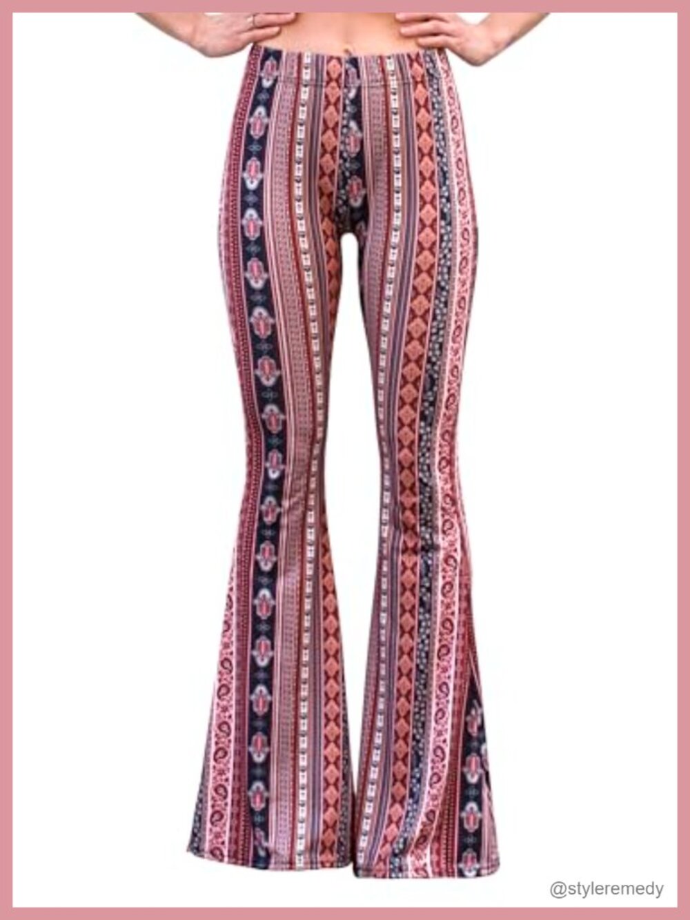 High Waist Boho Bell Bottom Yoga Pants Stretch Flare Lounge Pants